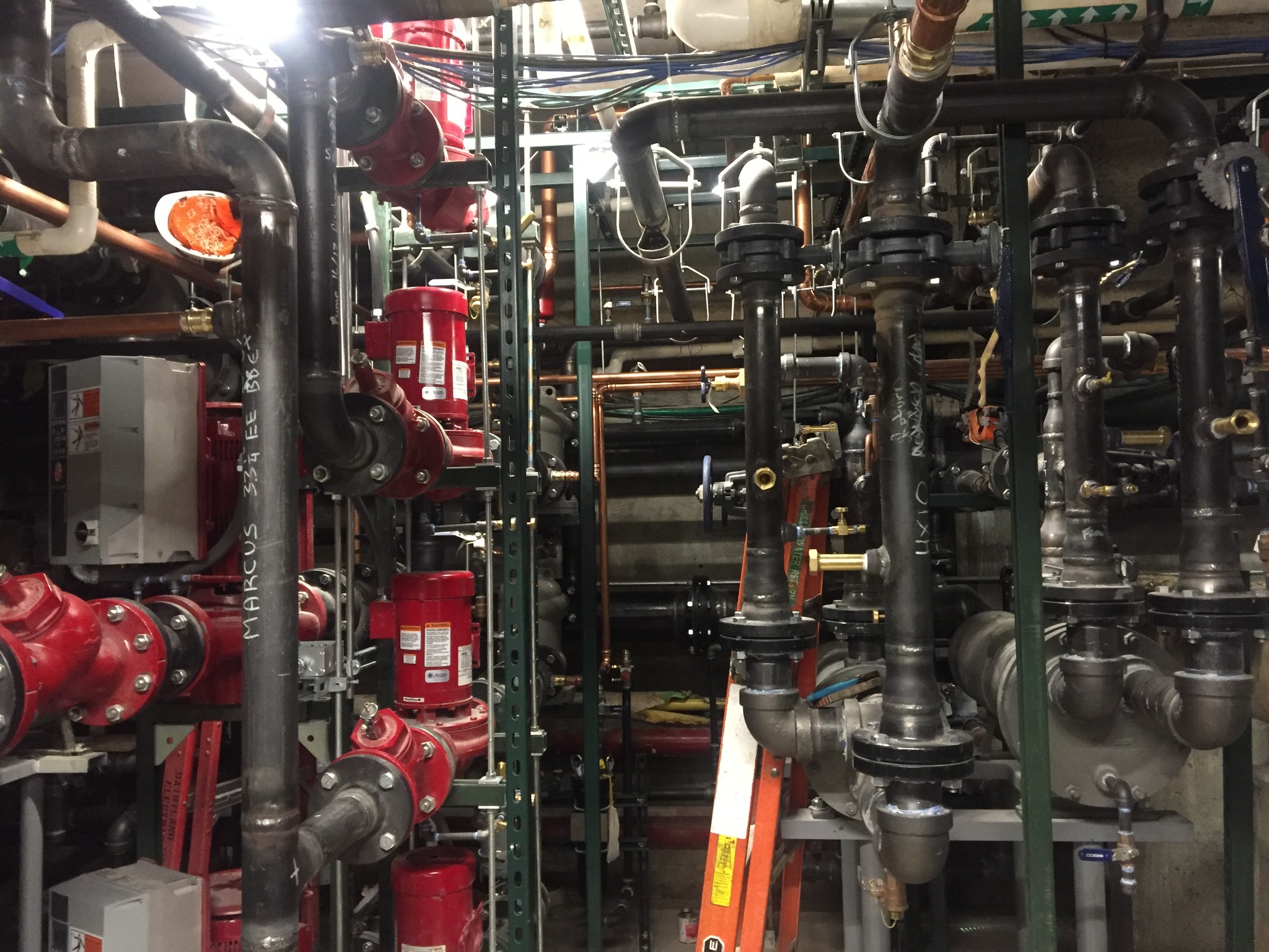 Compact mechanical room